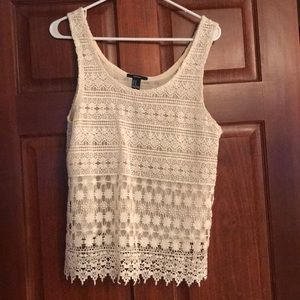 Lace tank top